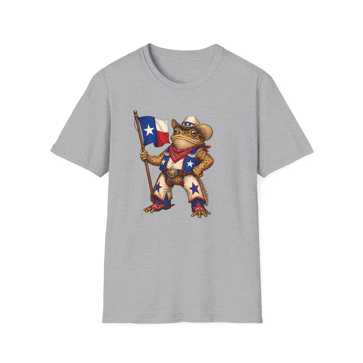 Texas Toad Maskottchen Unisex Softstyle T-Shirt