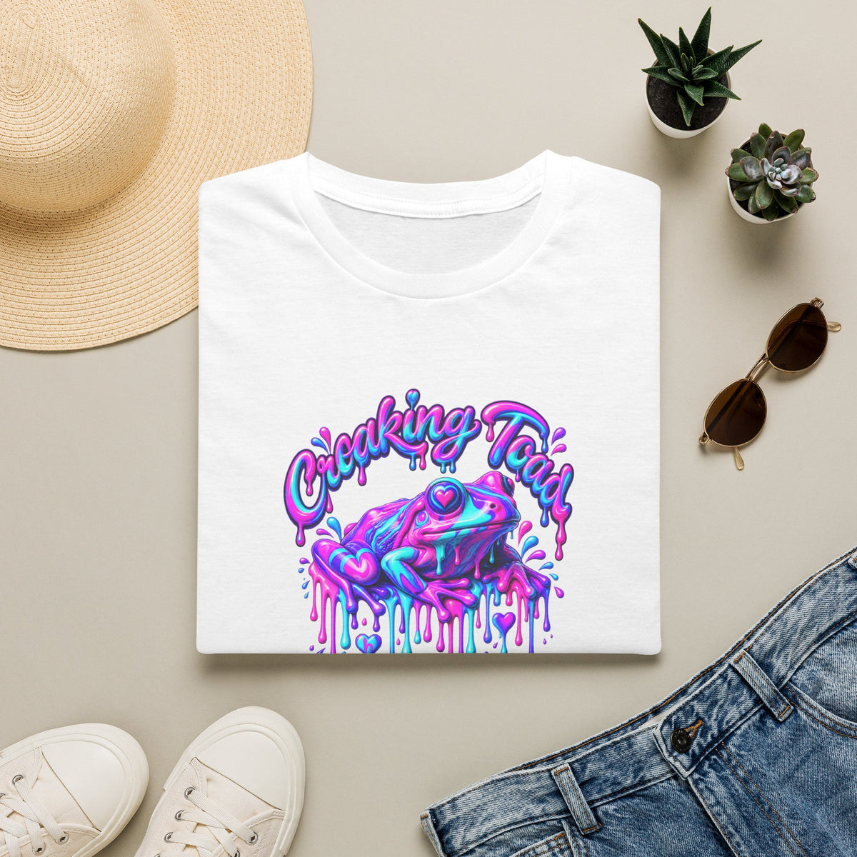 Croaking Toad Melted wax Unisex Softstyle T-Shirt