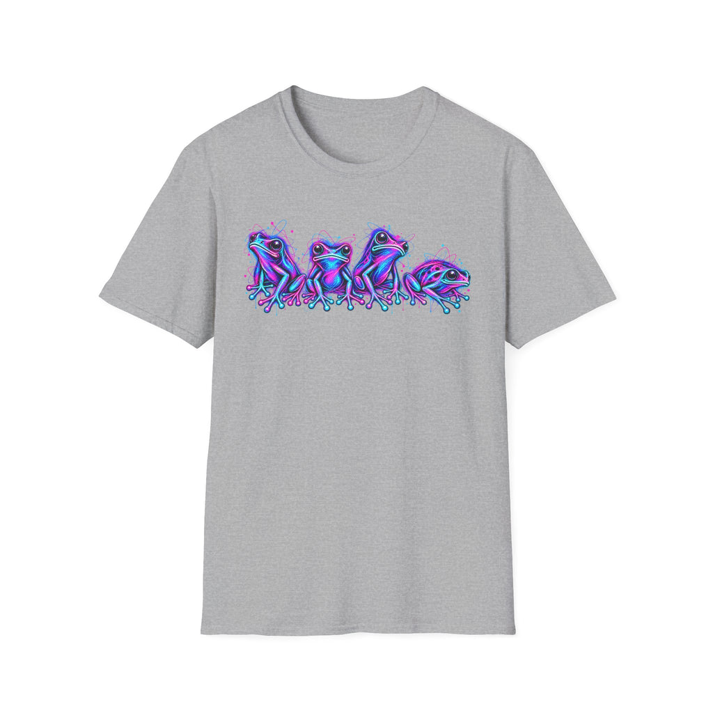 neon pink and purple Toads Unisex Softstyle T-Shirt