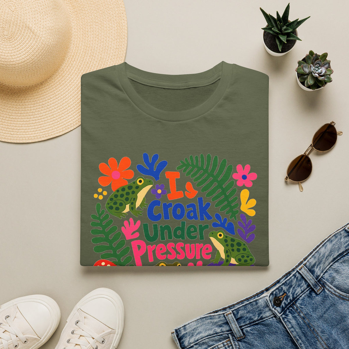 I Croak Under Pressure Unisex Softstyle T-Shirt