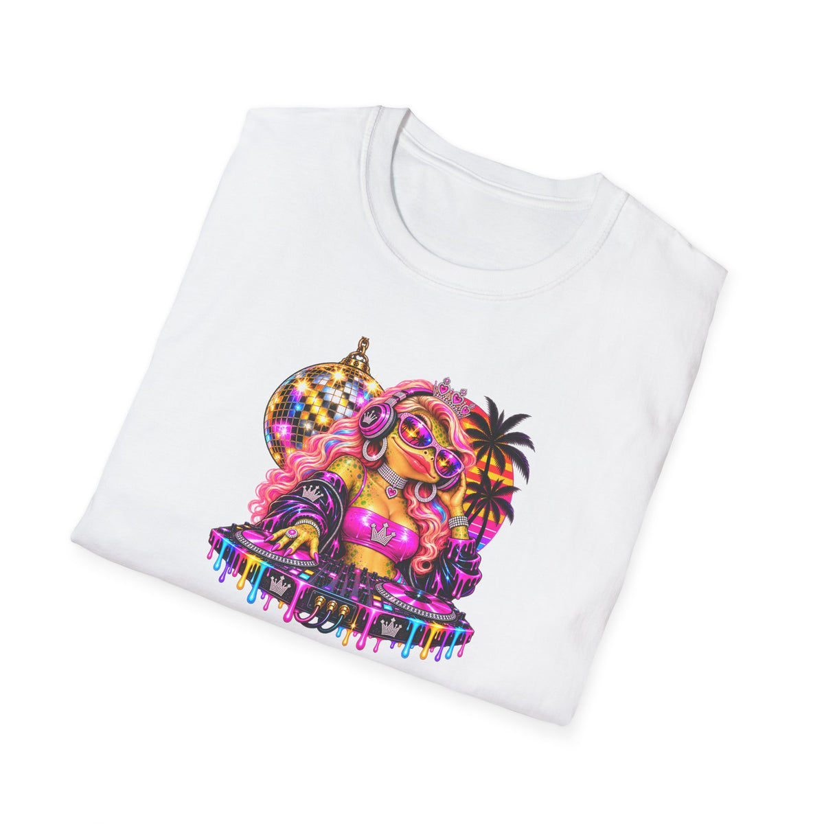 DJ Toadie Sunset Tunes Unisex Softstyle T-Shirt