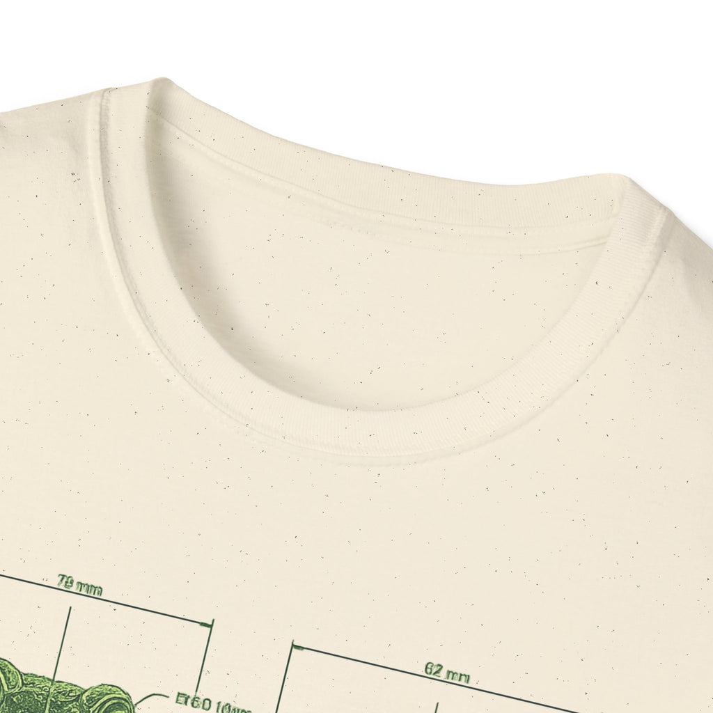 Blue Print Toad Unisex Softstyle T-Shirt