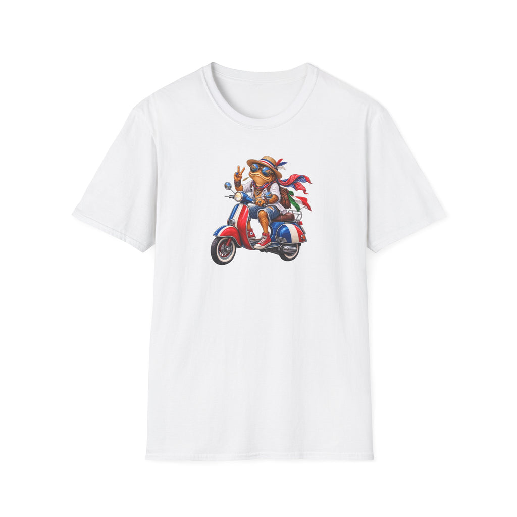 Italian Toad on Scooter Unisex Softstyle T-Shirt