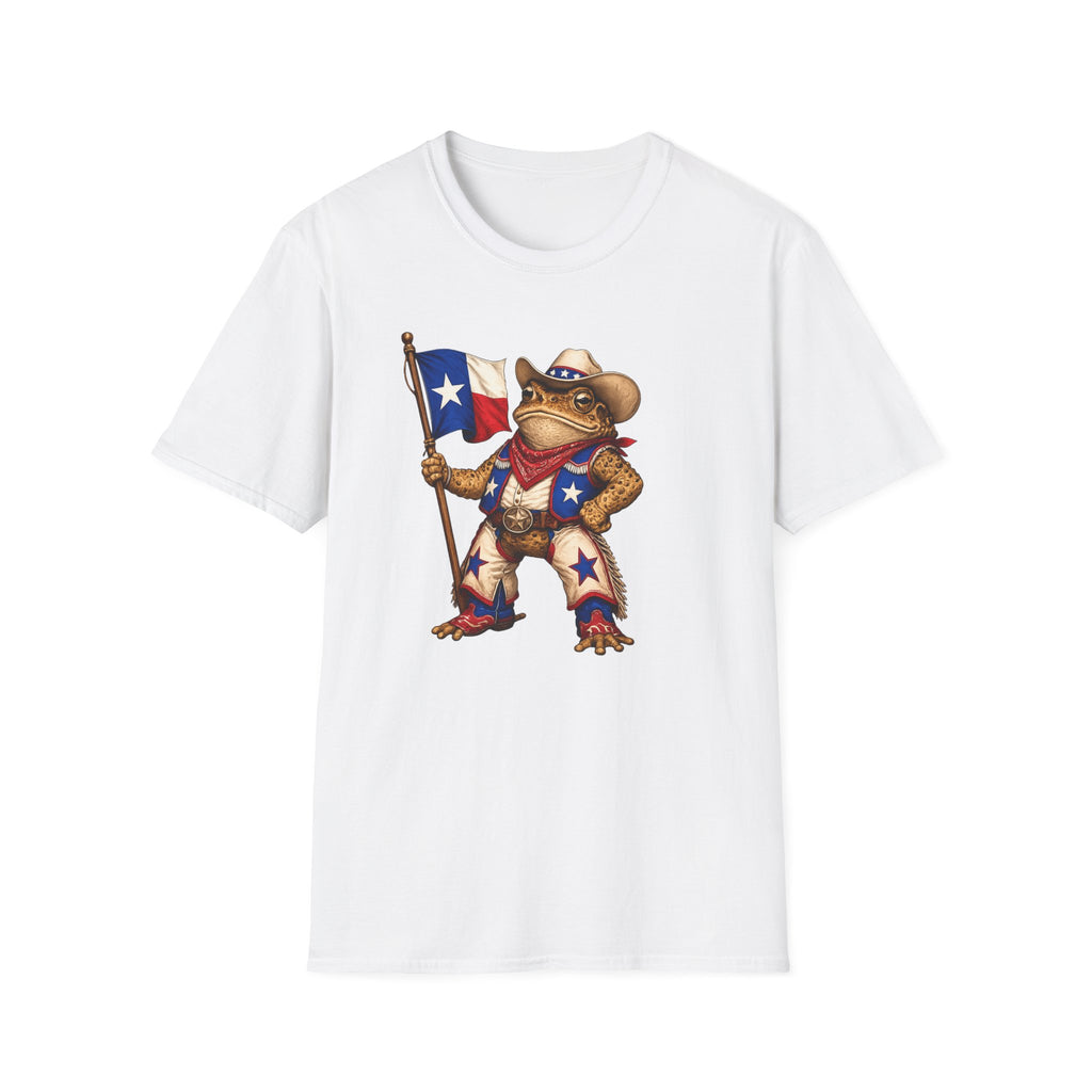 Texas Toad Maskottchen Unisex Softstyle T-Shirt