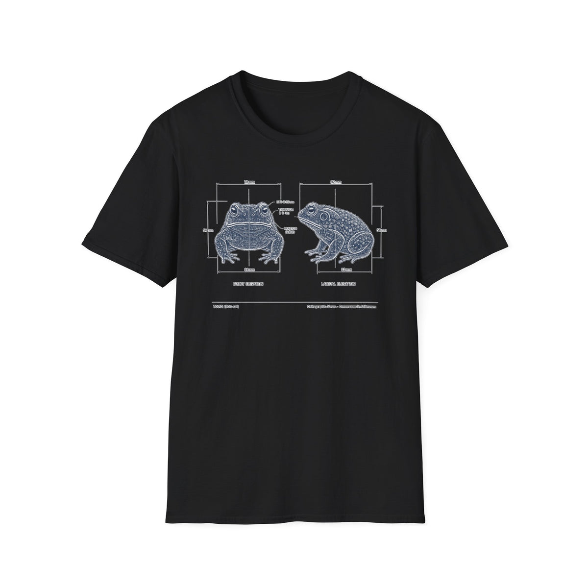 Blue Print Toad Unisex Softstyle T-Shirt