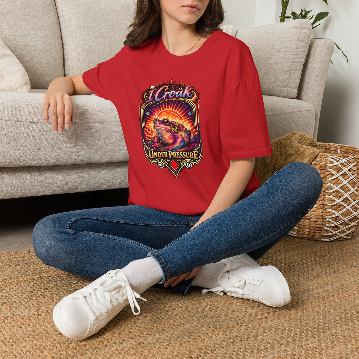 I Croak Under Pressure Unisex Softstyle T-Shirt