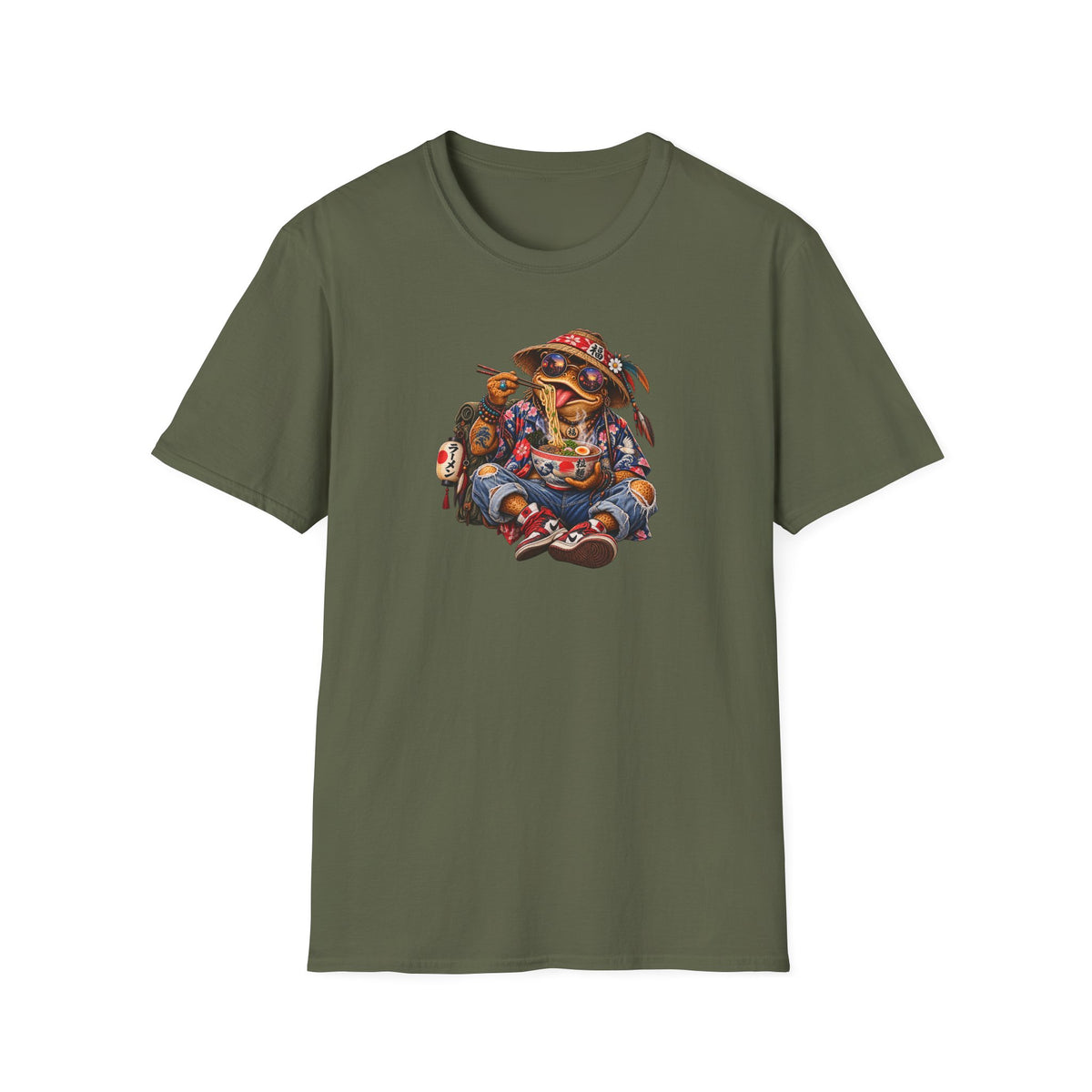 Noodle Bowl Kröte Unisex Softstyle T-Shirt
