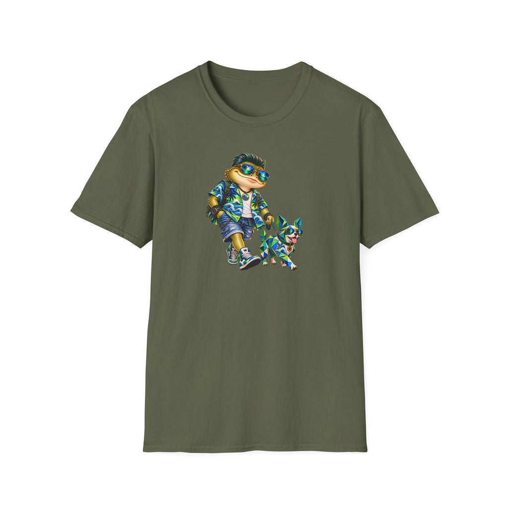Origami Dog Unisex Softstyle T-Shirt
