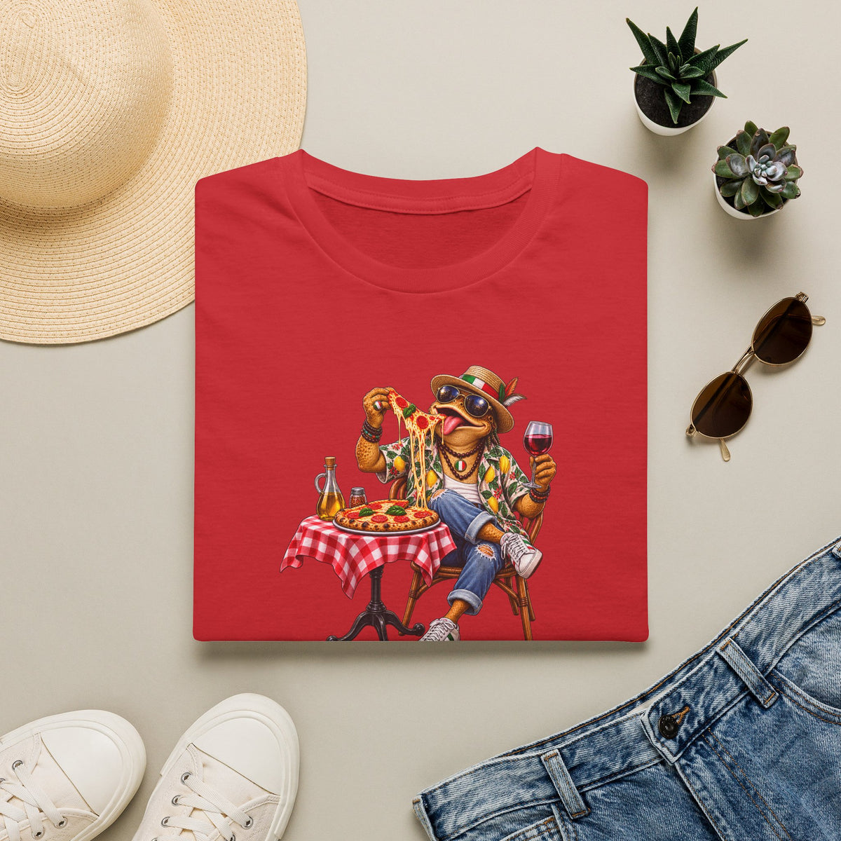 Italian Pizza Toad Unisex Softstyle T-Shirt