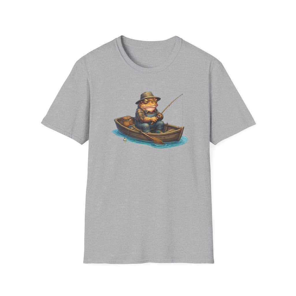Gone Fishing Toad Unisex Softstyle T-Shirt