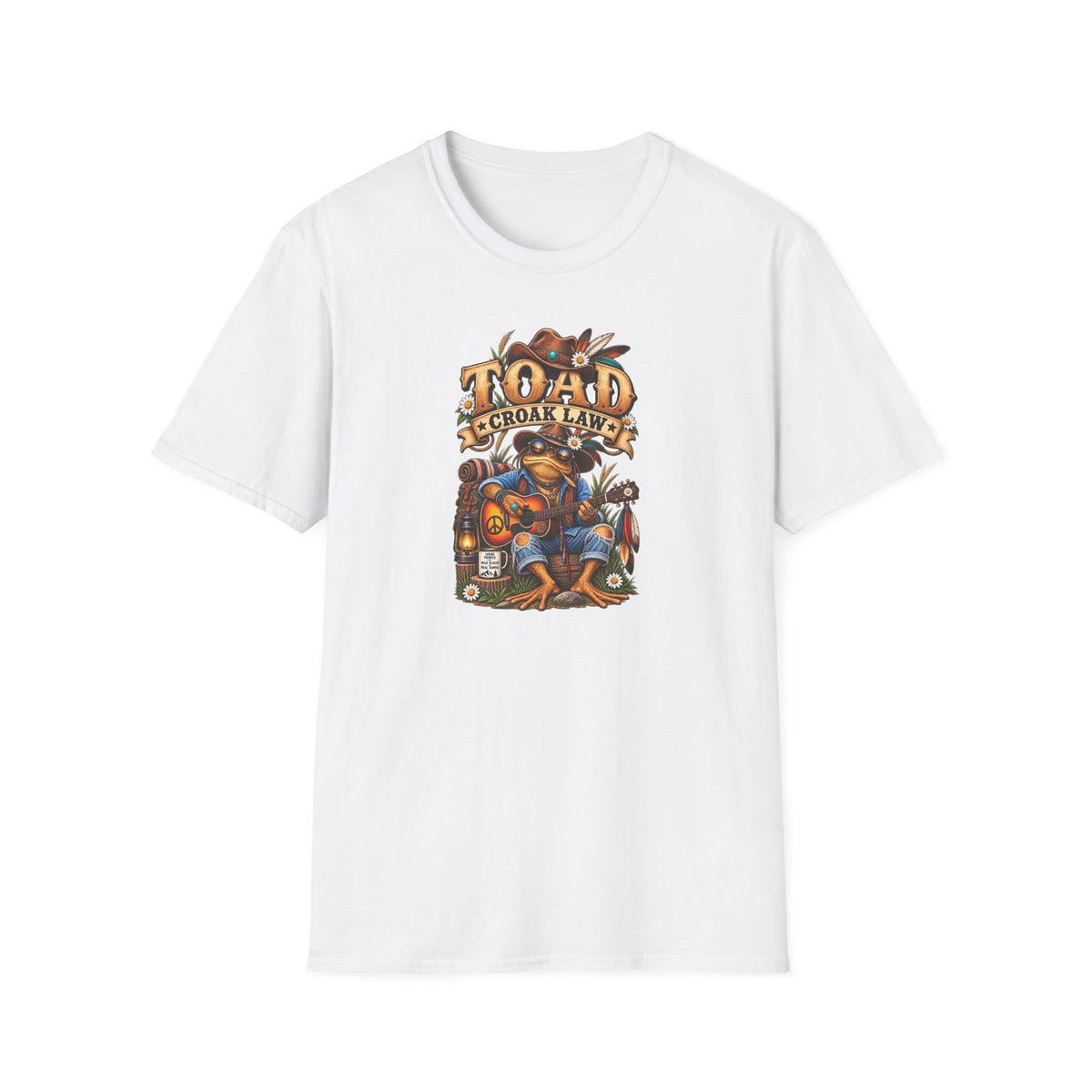 Unisex Softstyle T-Shirt „Toad Croak Law“