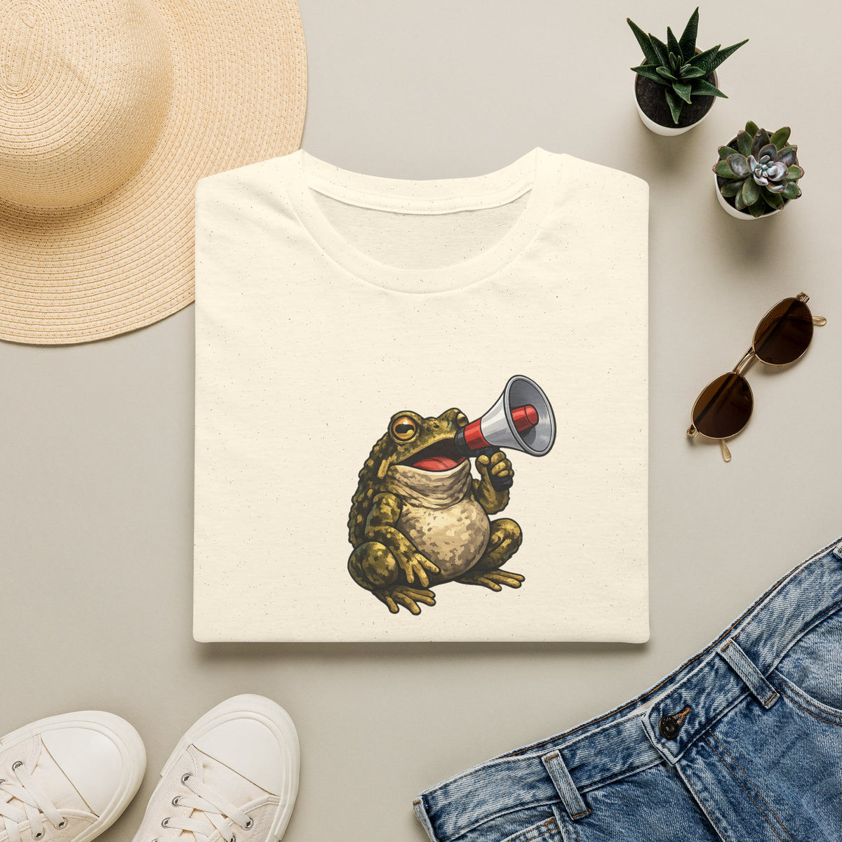 Megaphone Toad Unisex Softstyle T-Shirt