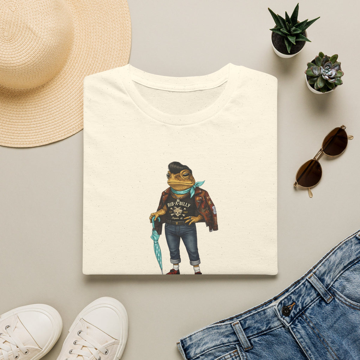 T-shirt morbida unisex Slick Chic Toad