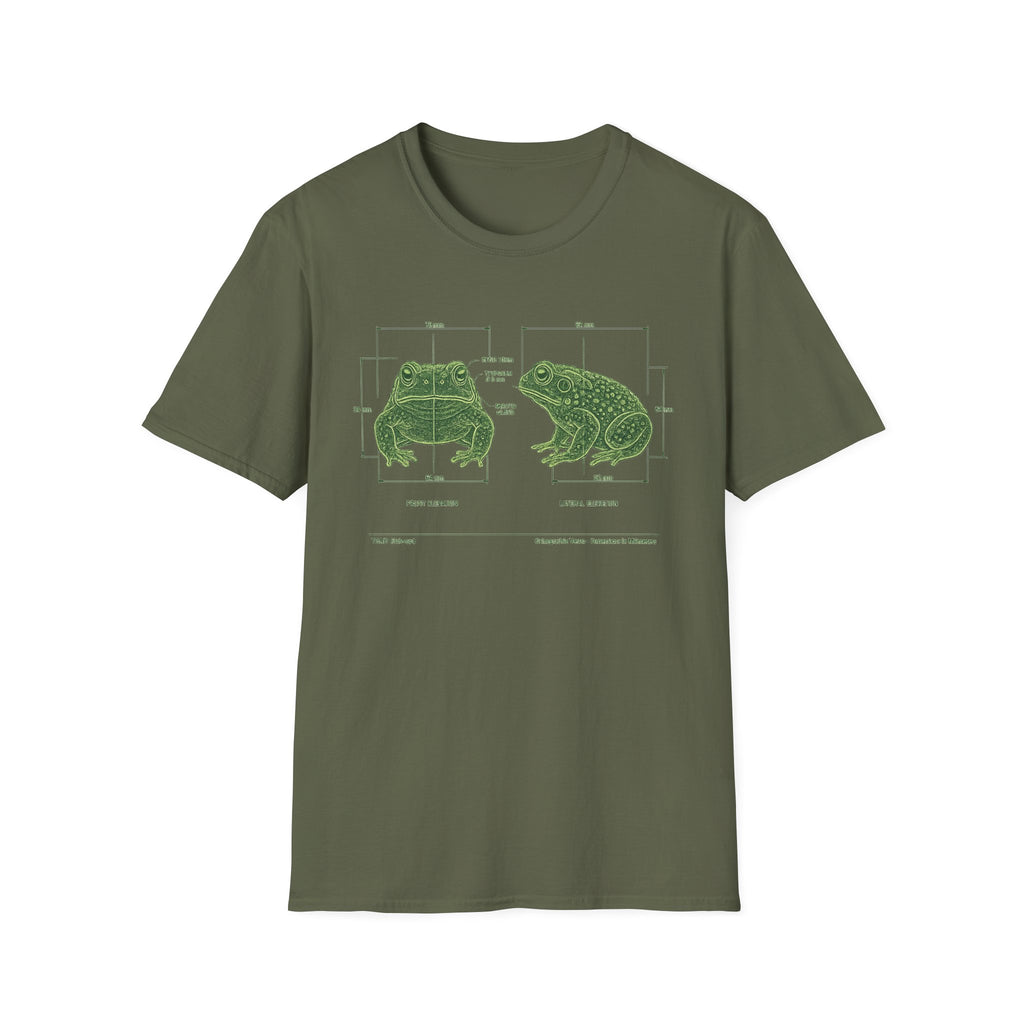 Blue Print Toad Unisex Softstyle T-Shirt