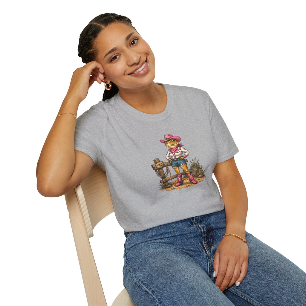 Cowgirl Rodeo Kröte Unisex Softstyle T-Shirt