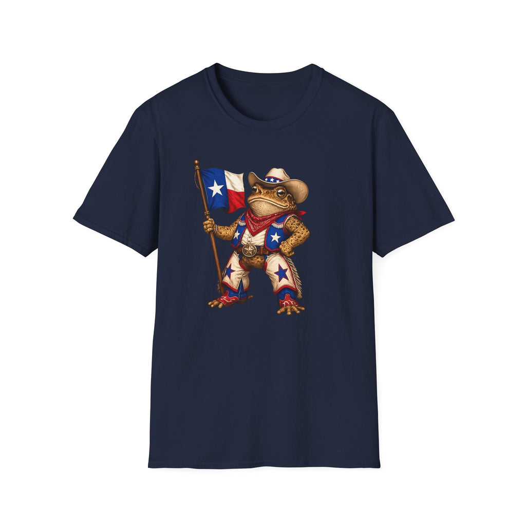 Texas Toad Maskottchen Unisex Softstyle T-Shirt