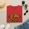 Sherbrooke Forest with Lyrebird and colors of the Indigenous flag - Unisex Softstyle T-Shirt