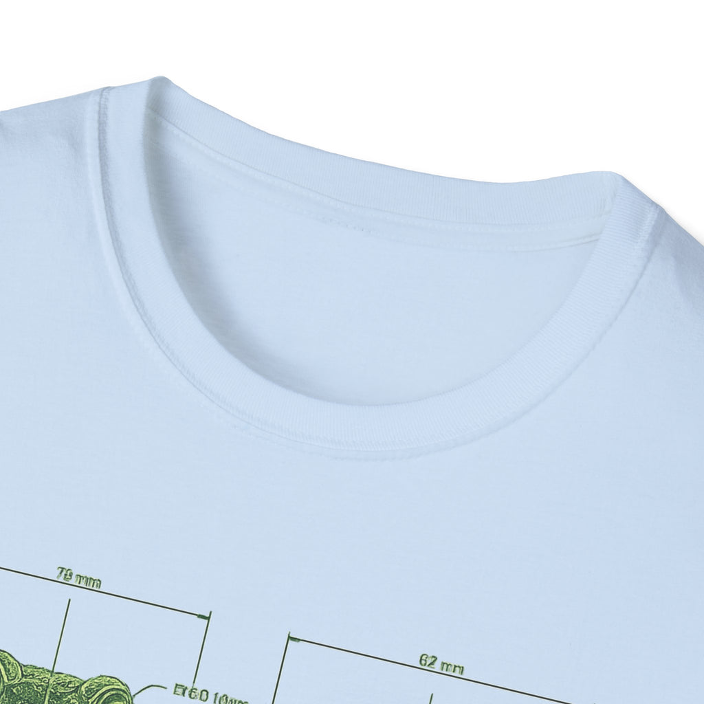 Blue Print Toad Unisex Softstyle T-Shirt