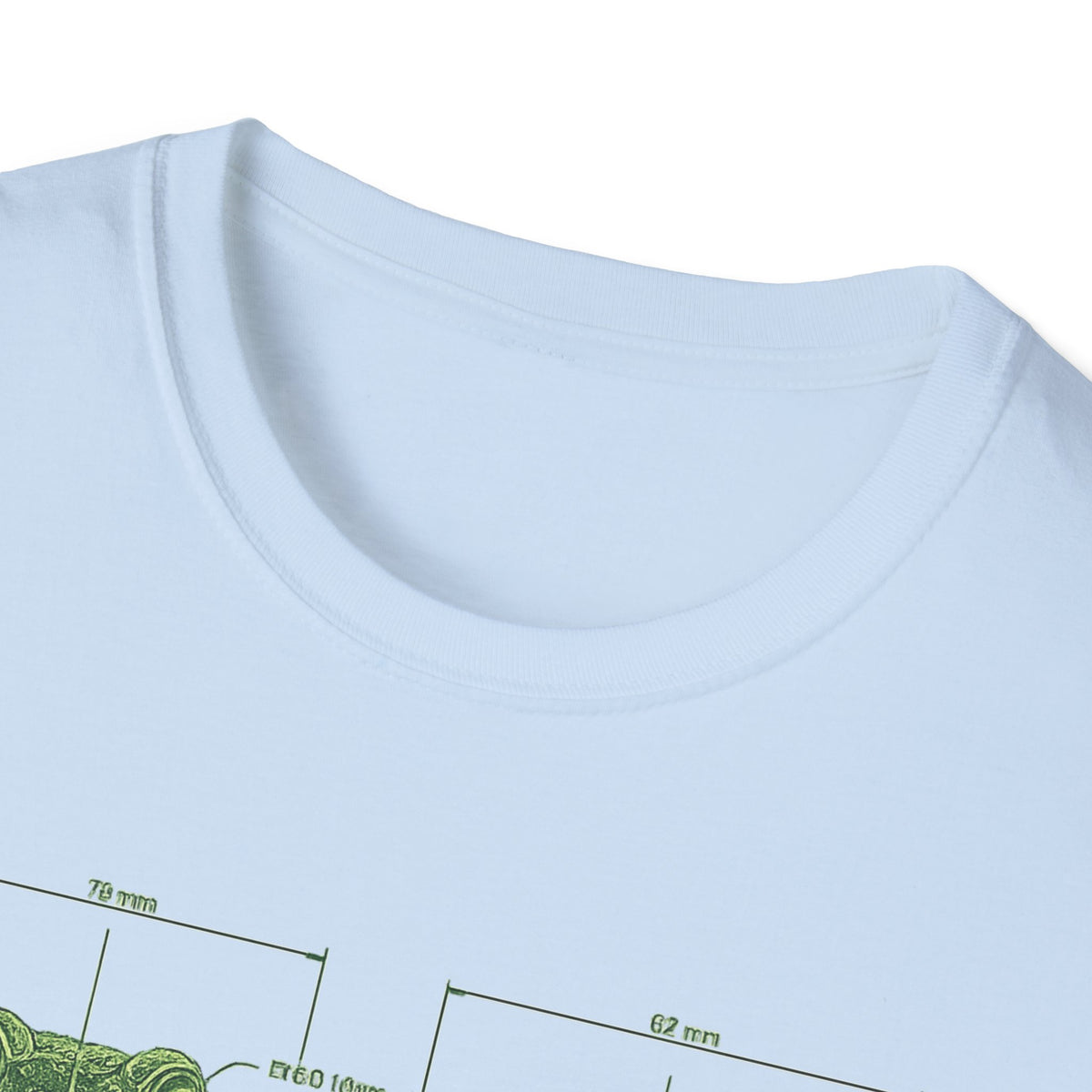 Blue Print Toad Unisex Softstyle T-Shirt