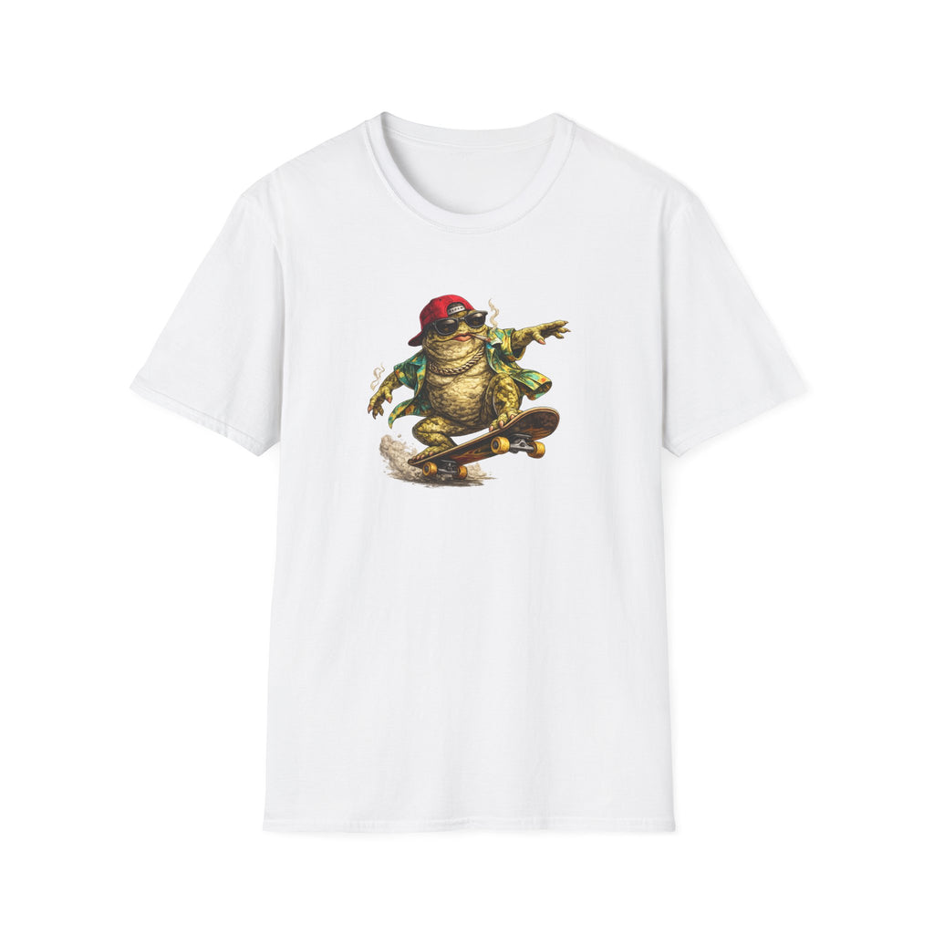 Skater Croak Frosch Unisex Softstyle T-Shirt