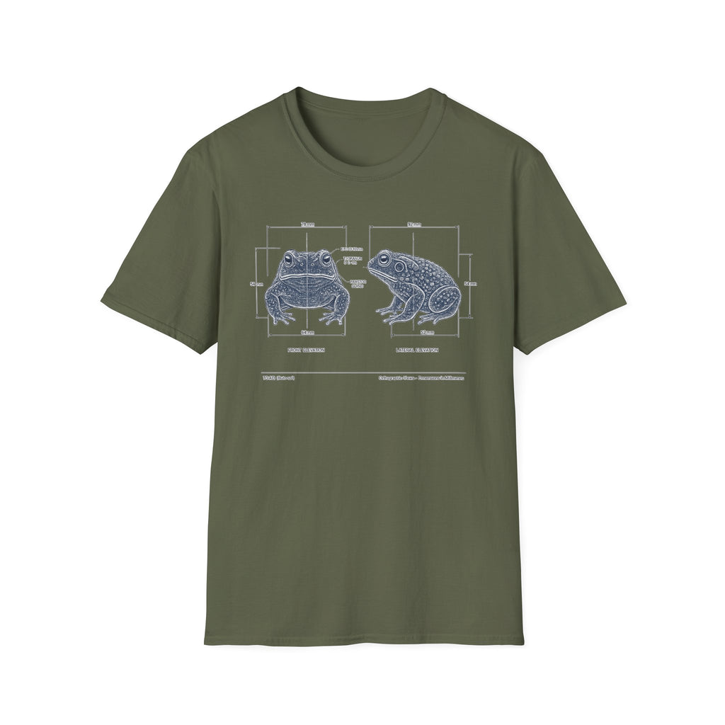 Blue Print Toad Unisex Softstyle T-Shirt