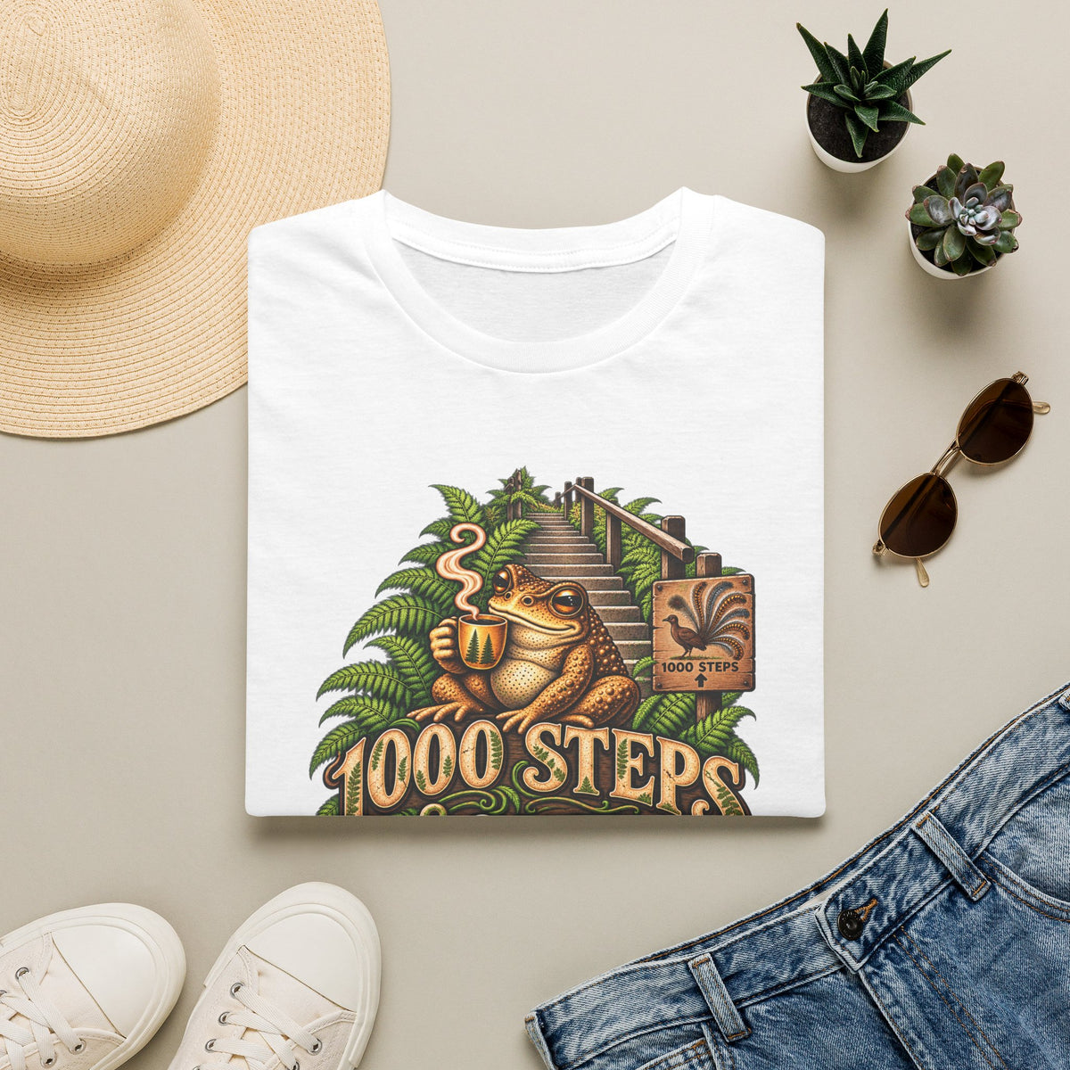 1000 Steps & Coffee Unisex Softstyle T-Shirt