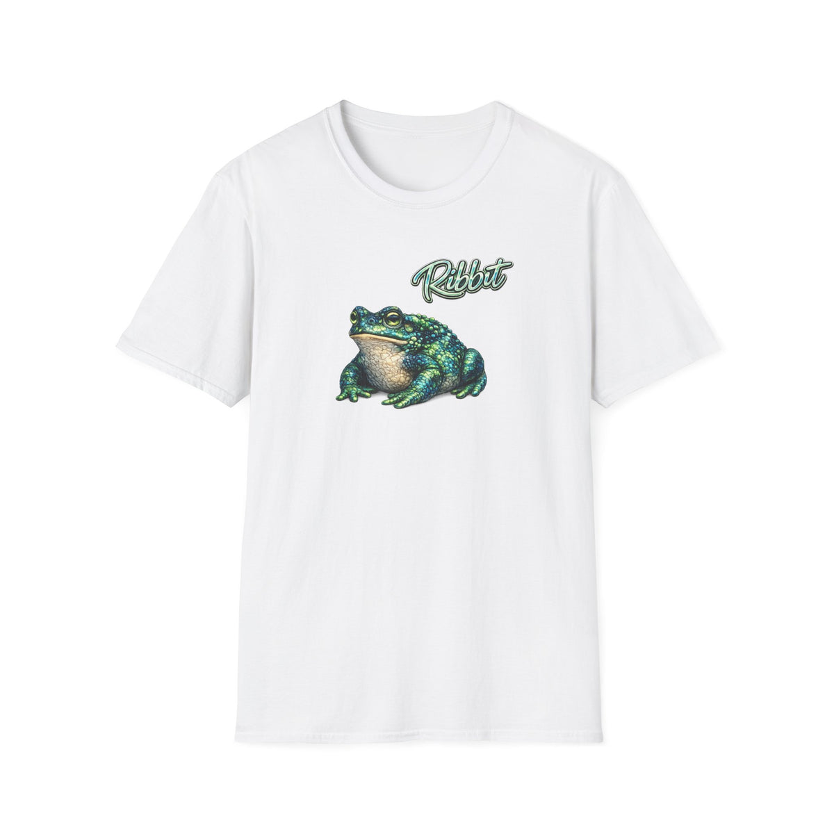 Ribbit-Grün Unisex Softstyle T-Shirt