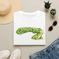 Croaking Toad green  with frangipani Unisex Softstyle T-Shirt