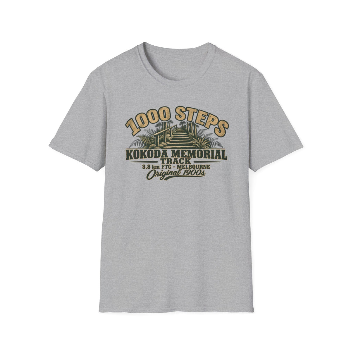1000 Steps FTG Melbourne,  Australia Unisex Softstyle T-Shirt