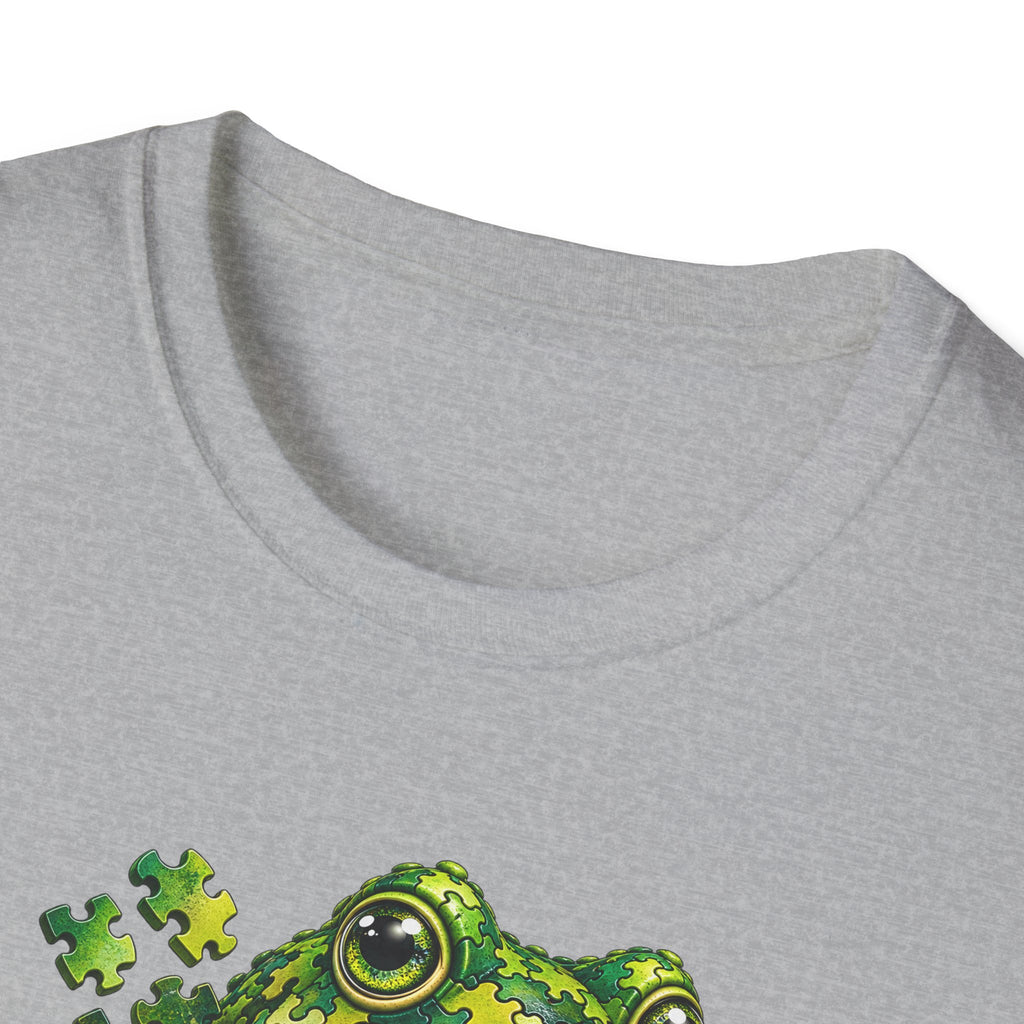 Puzzled Toad green Unisex Softstyle T-Shirt