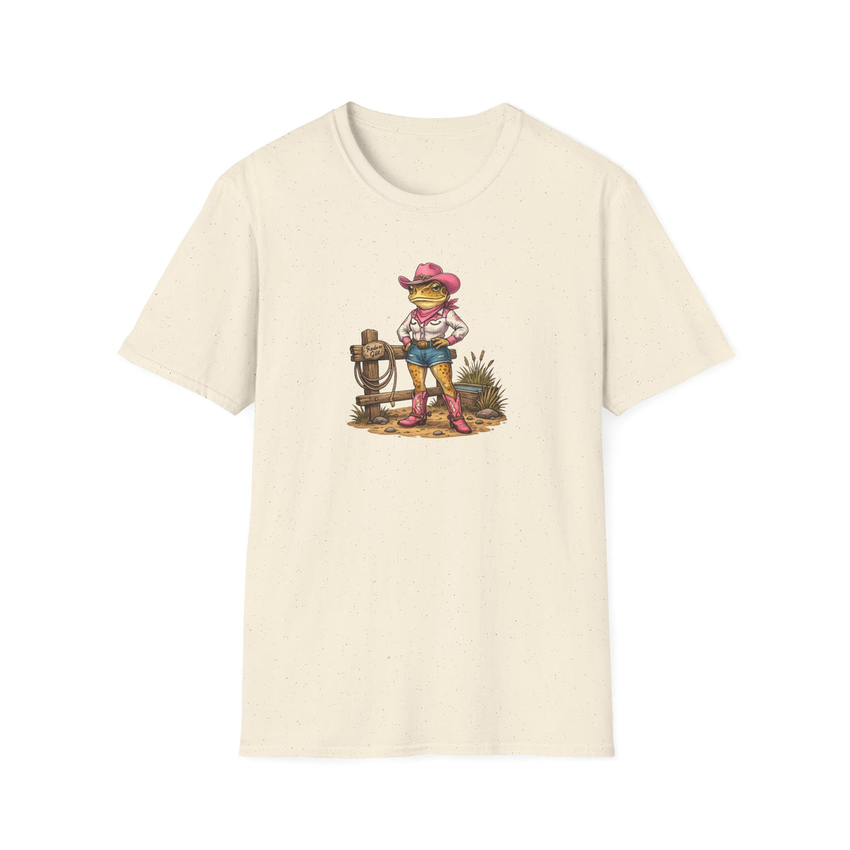 Cowgirl Rodeo Kröte Unisex Softstyle T-Shirt