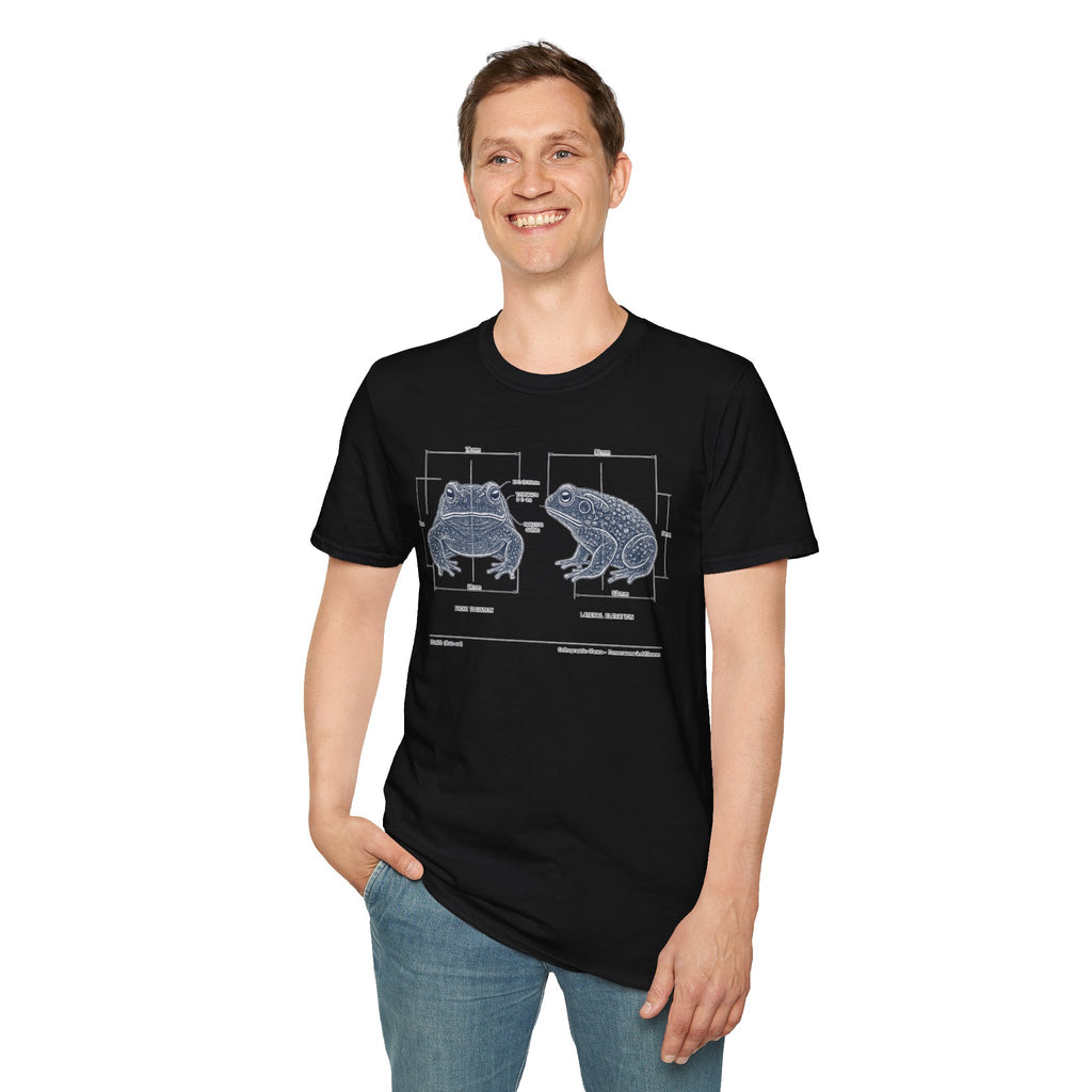Blue Print Toad Unisex Softstyle T-Shirt