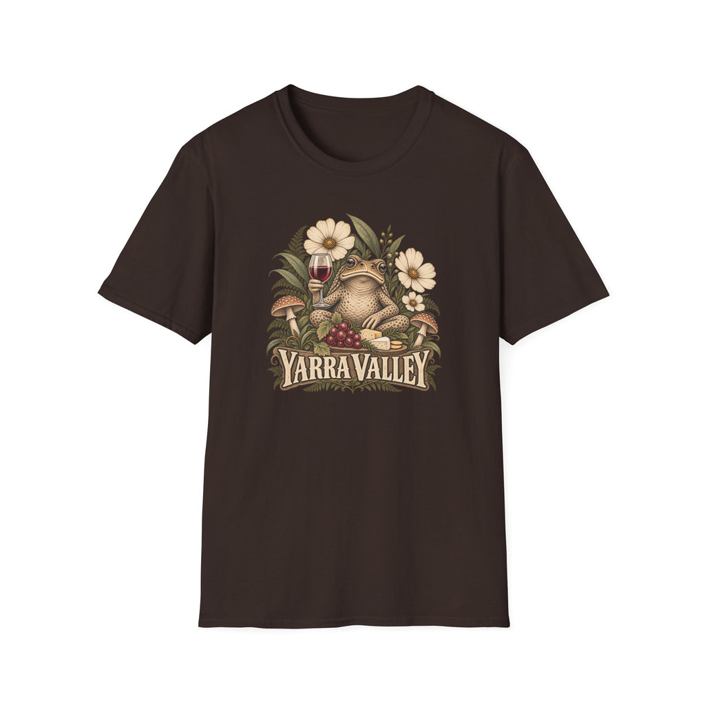 Yarra Valley toad with red wine Unisex Softstyle T-Shirt