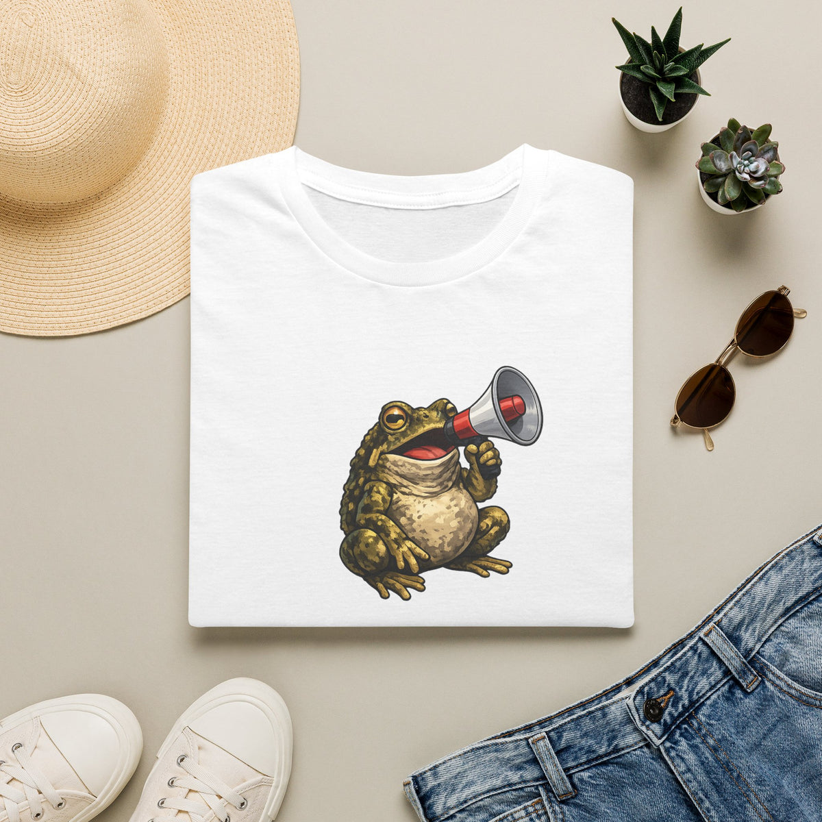 Megaphone Toad Unisex Softstyle T-Shirt