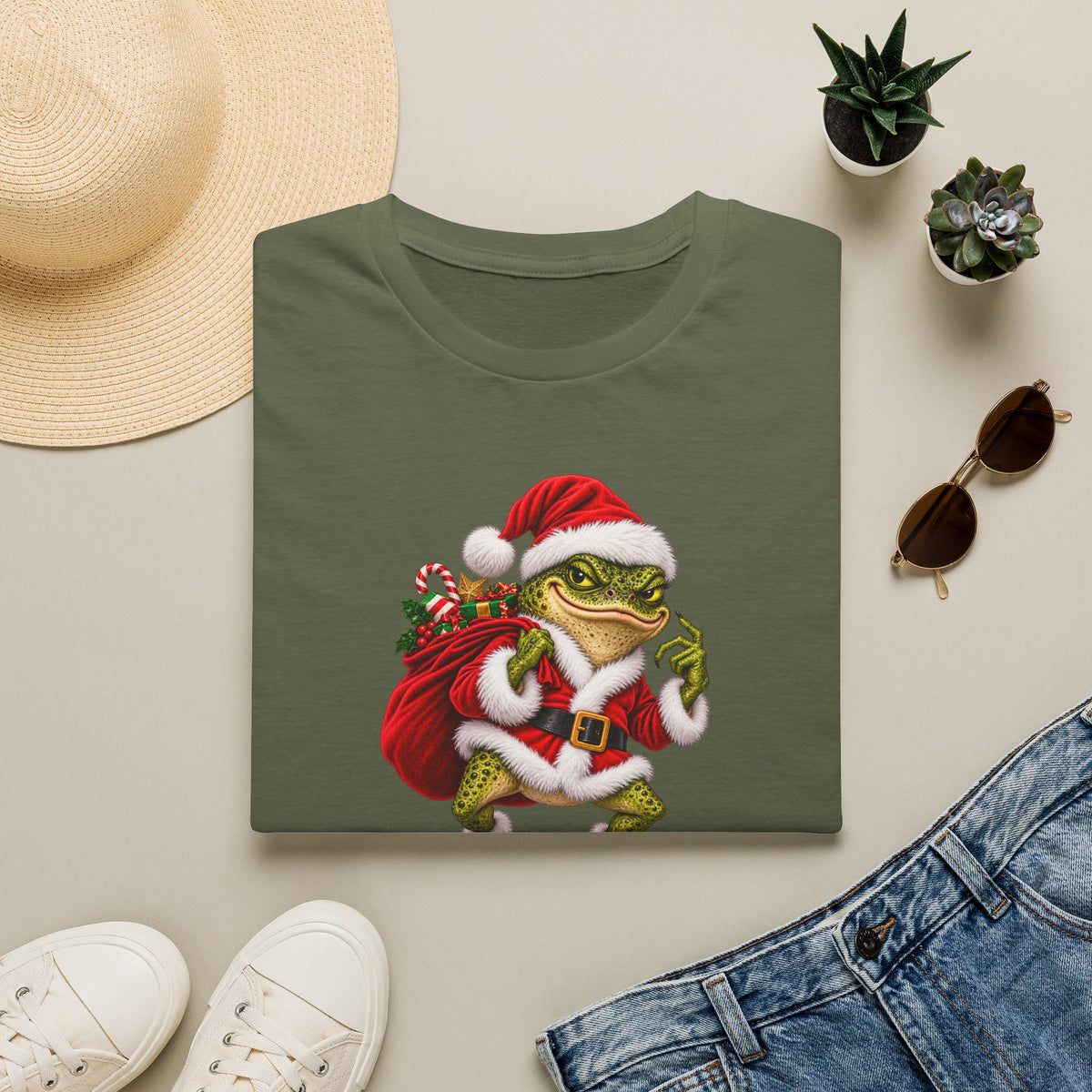 Chrismas grinch Toad Unisex Softstyle T-Shirt