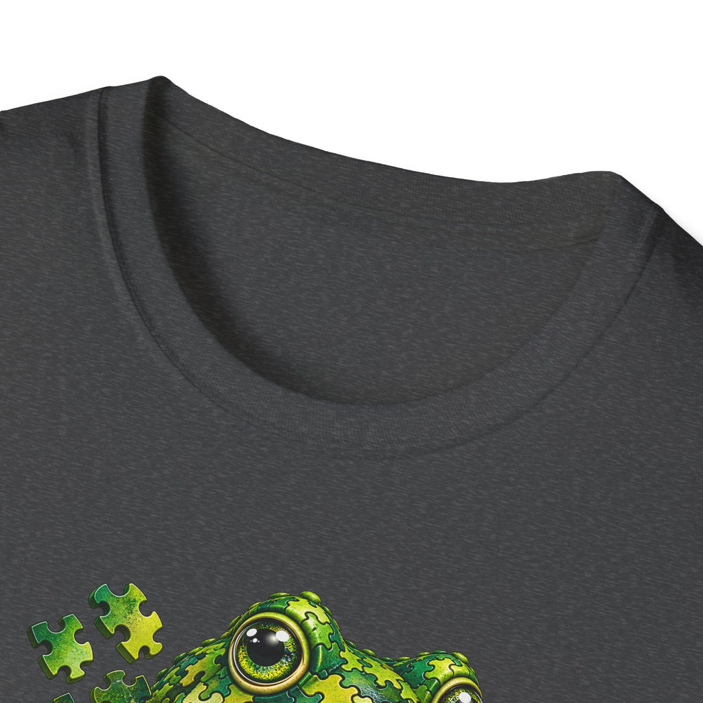 Puzzled Toad green Unisex Softstyle T-Shirt