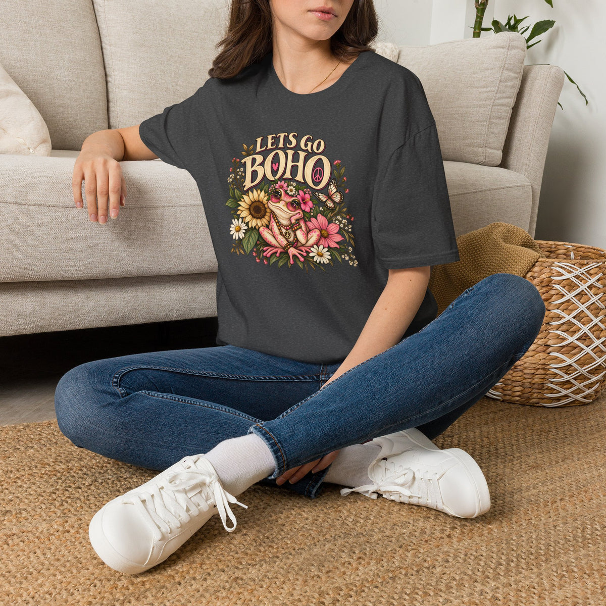 Lets Go Boho Toad Unisex Softstyle T-Shirt
