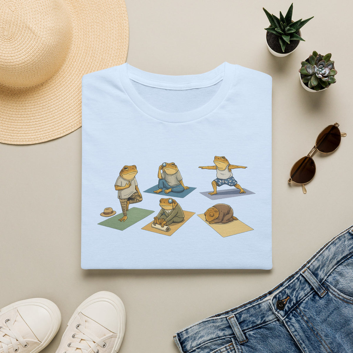 Yoga Zen Toads Unisex Softstyle T-Shirt