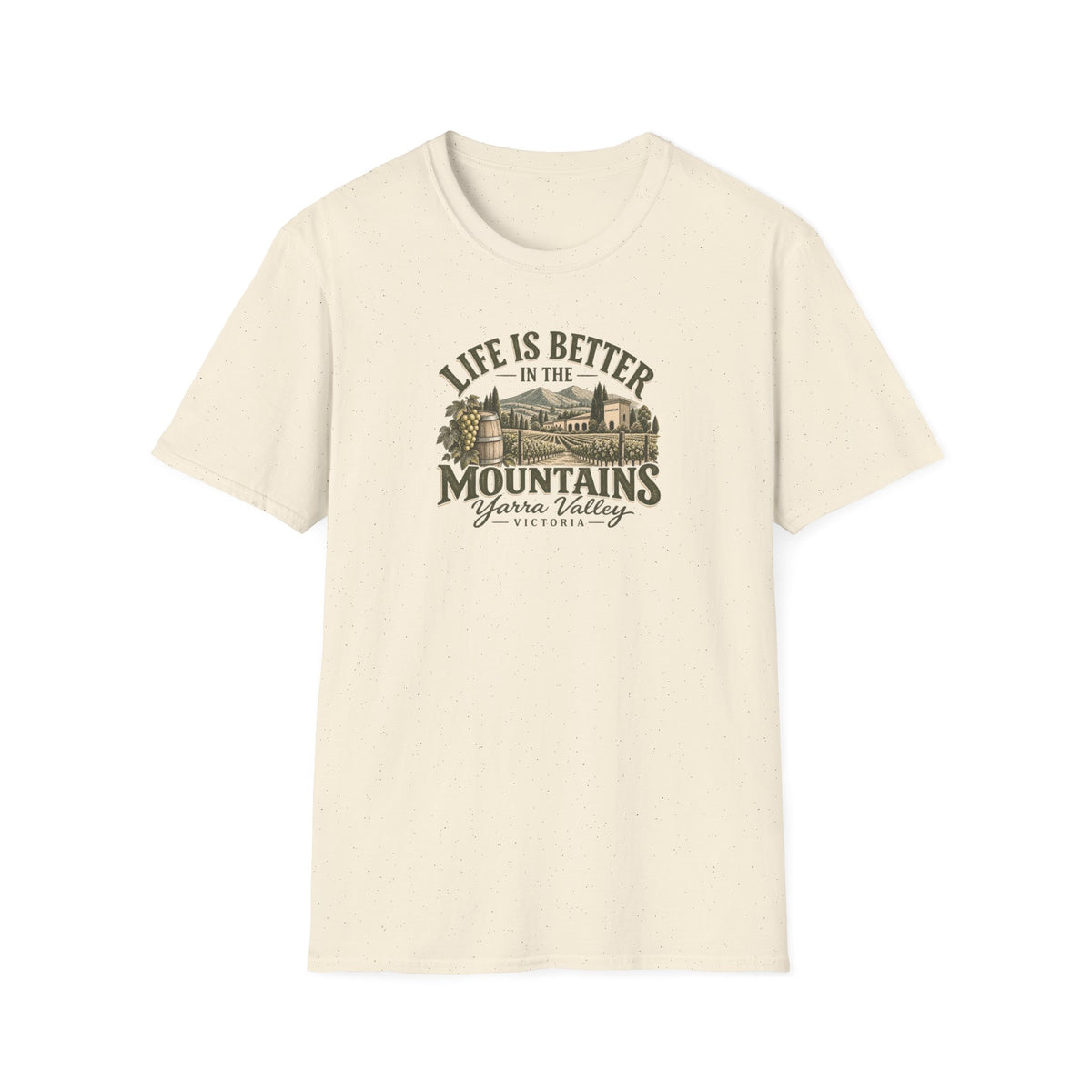 Life is Better in the Mountains Yarra Valley Victoria Unisex Softstyle T-Shirt