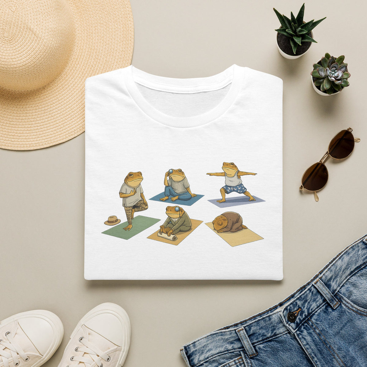 Yoga Zen Toads Unisex Softstyle T-Shirt