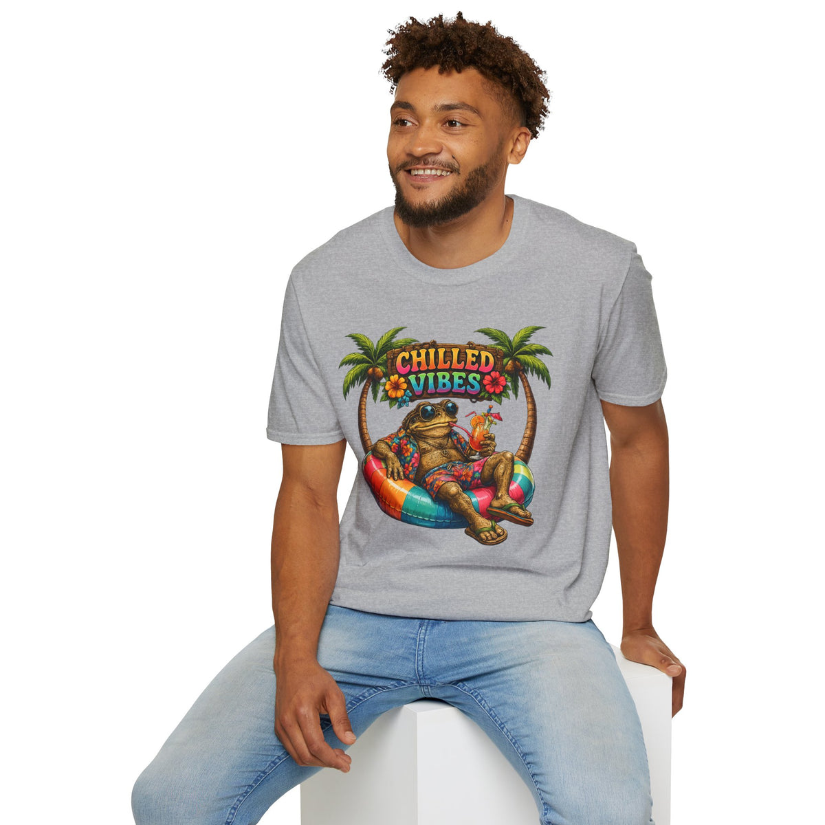 Chilled Vibes Toad Unisex Softstyle T-Shirt