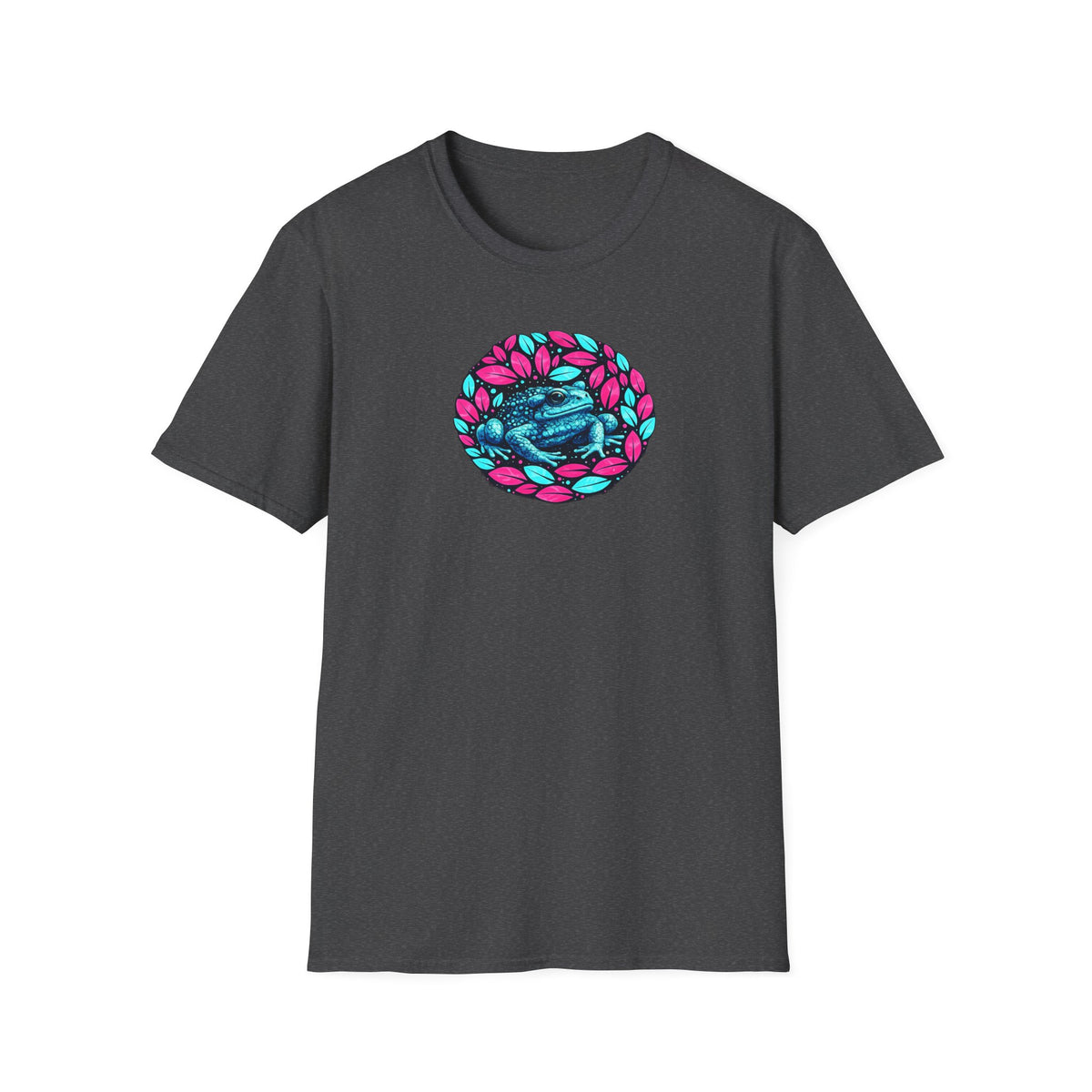Unisex Softstyle T-Shirt „Blättrige Kröte“