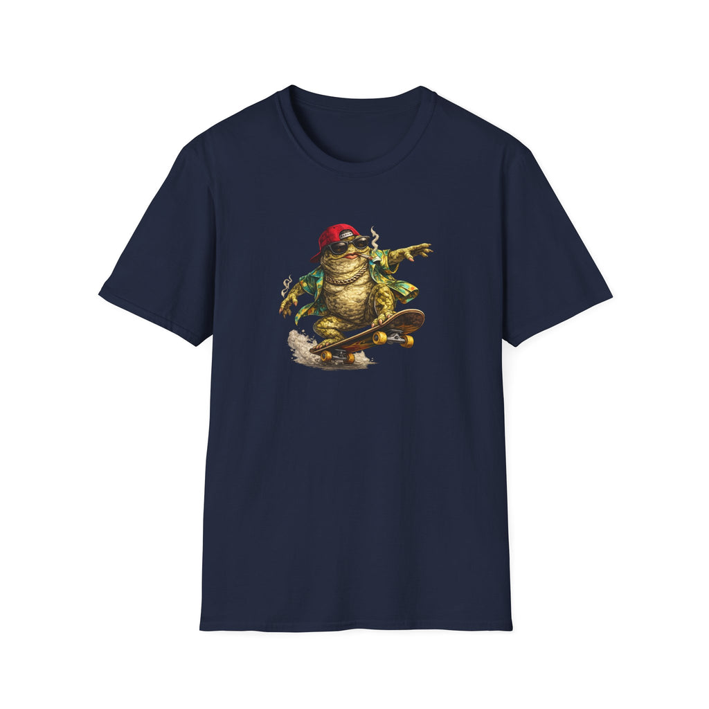 Skater Croak Frosch Unisex Softstyle T-Shirt