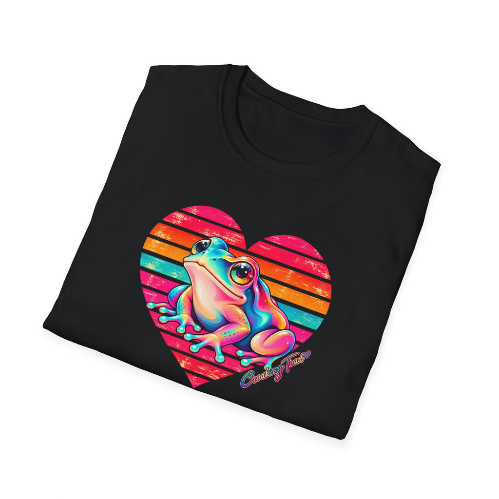 Rainbow Heart - Croaking Toad  T-Shirt