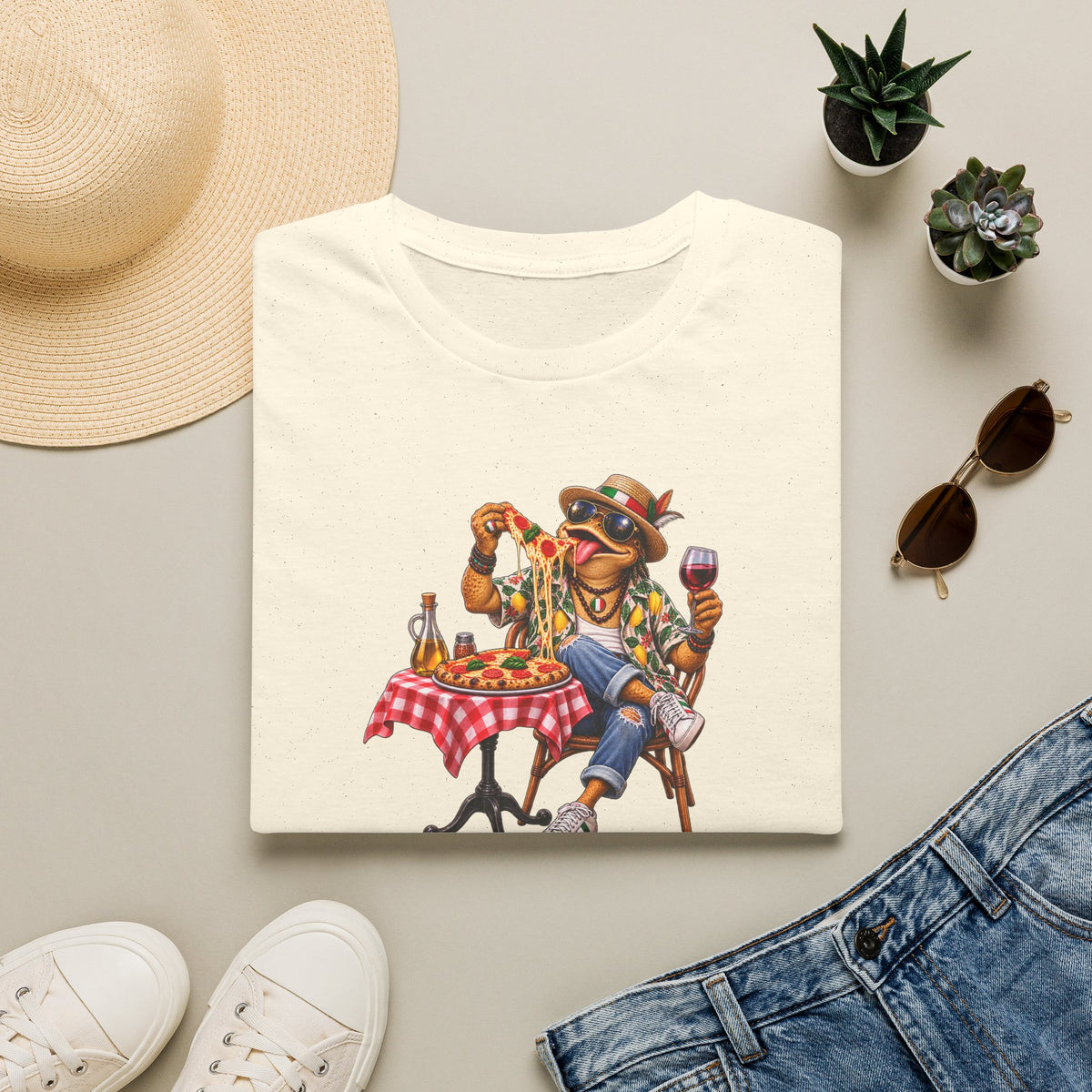 Italian Pizza Toad Unisex Softstyle T-Shirt