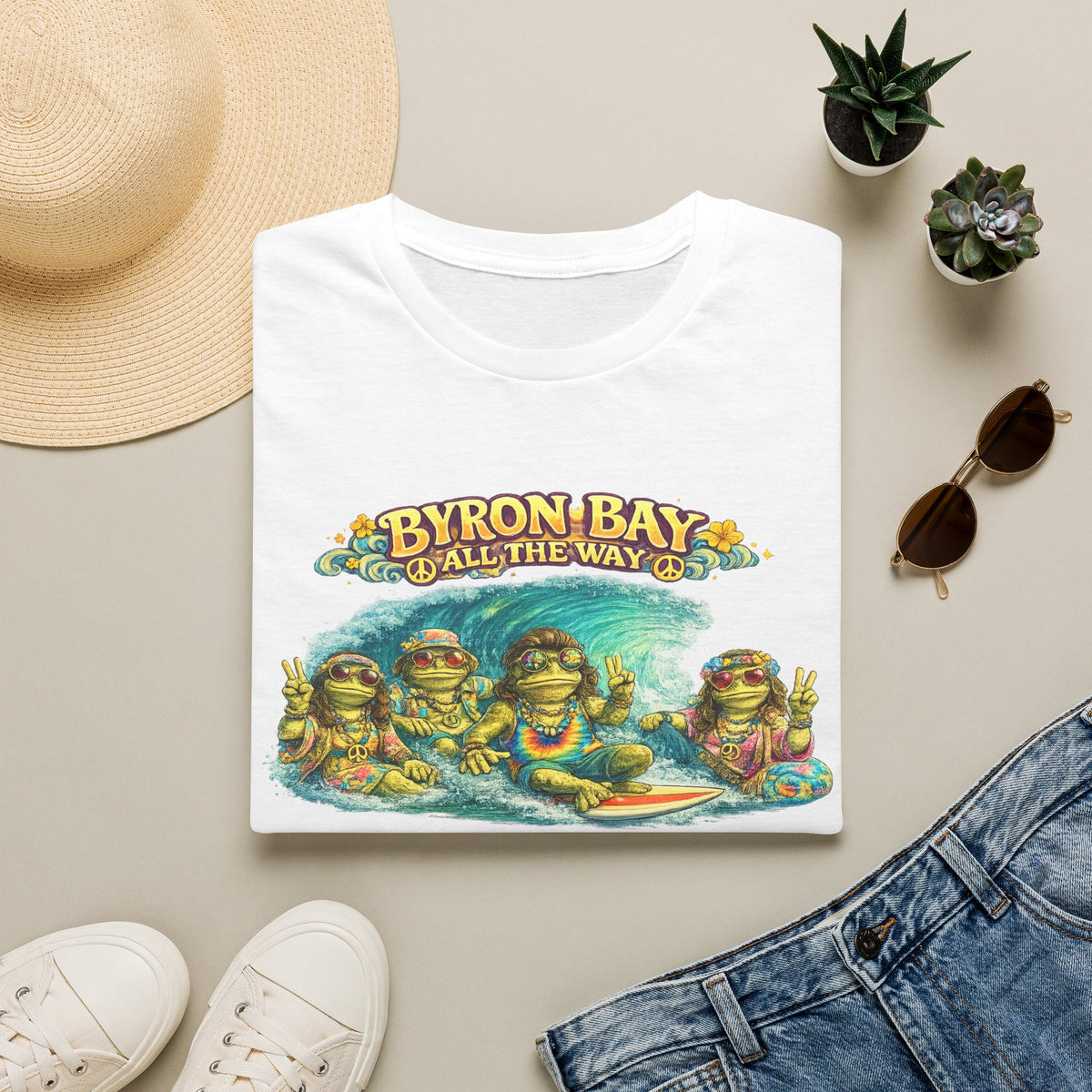 Byron Bay All The Way Unisex Softstyle T-Shirt
