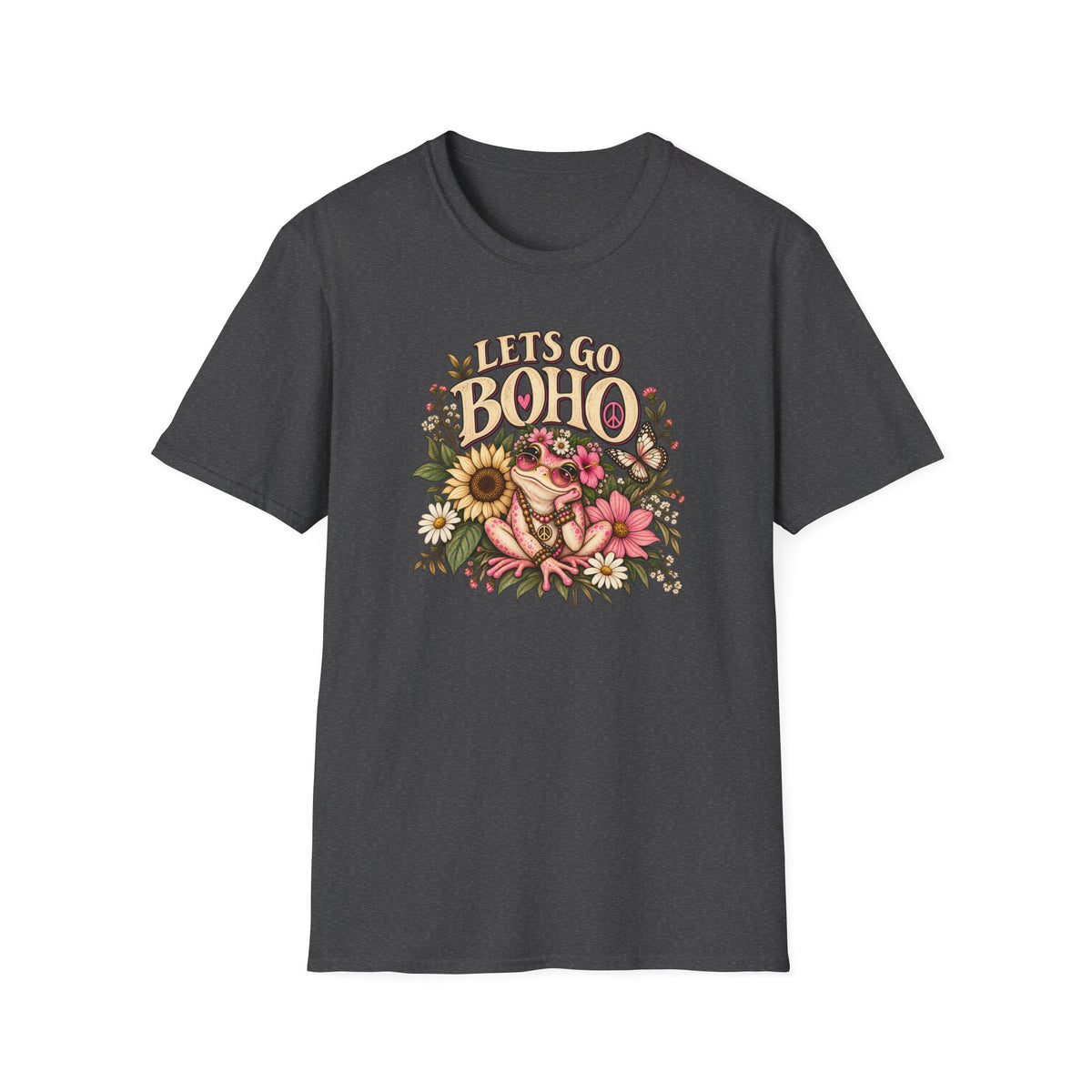 Lets Go Boho Toad Unisex Softstyle T-Shirt