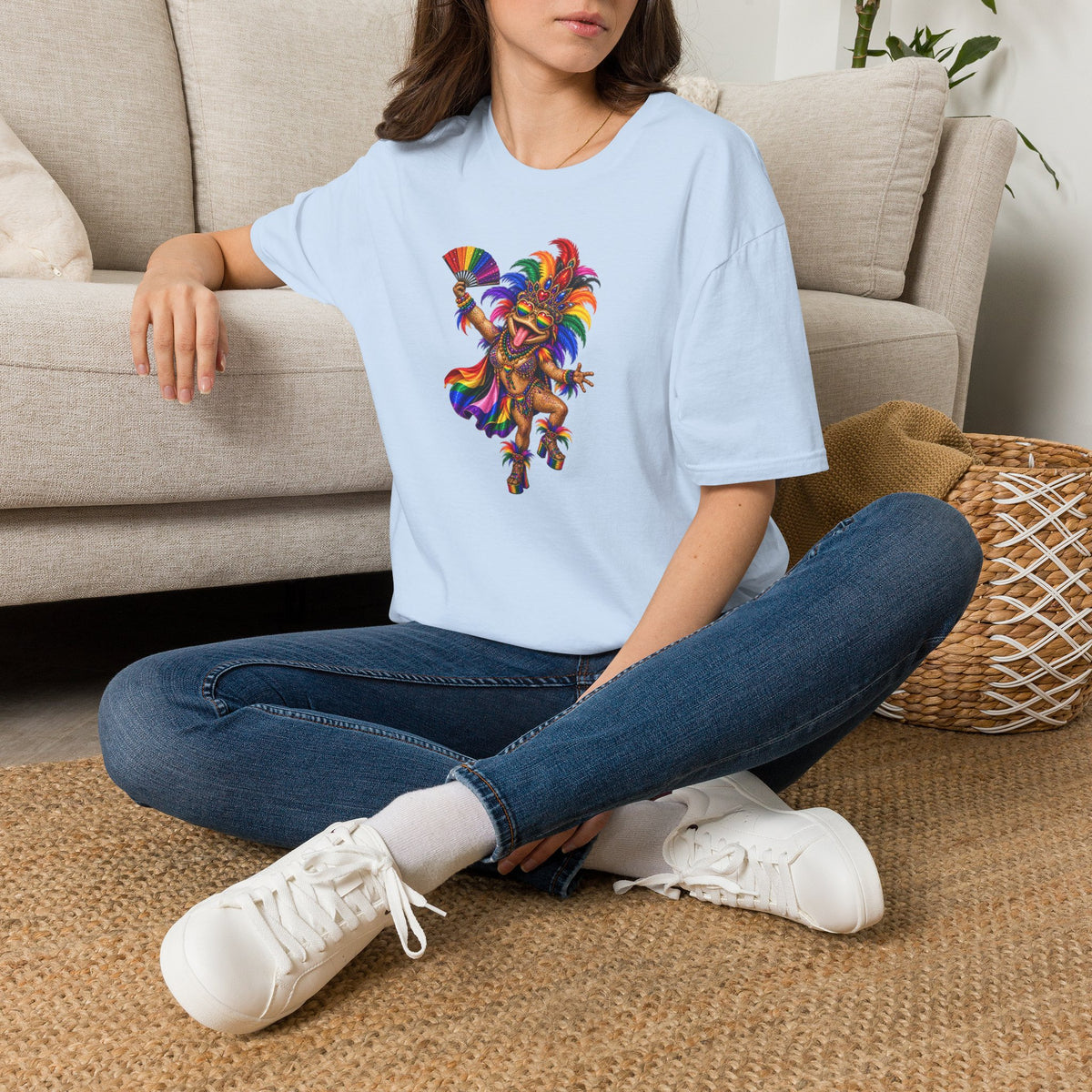 T-shirt unisex Madigras Toad Softstyle