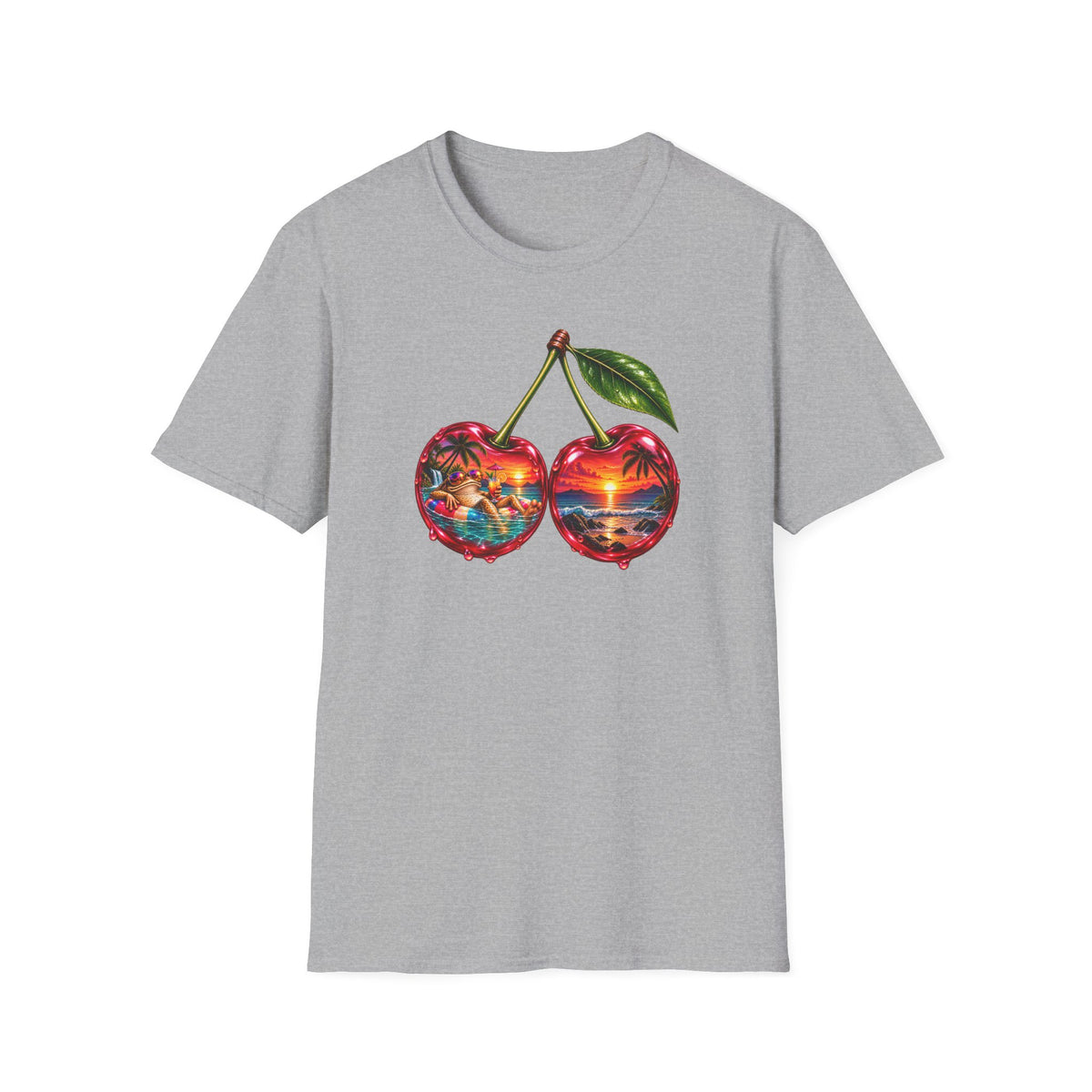 Cherry Toad holiday  Unisex Softstyle T-Shirt