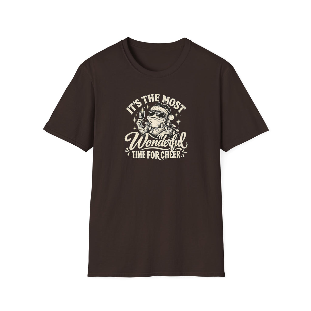 The Most Wonderful Time for Cheer Christmas T-Shirt | Croaking Toad